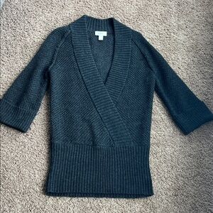 LOFT Black V-Neck Sweater
